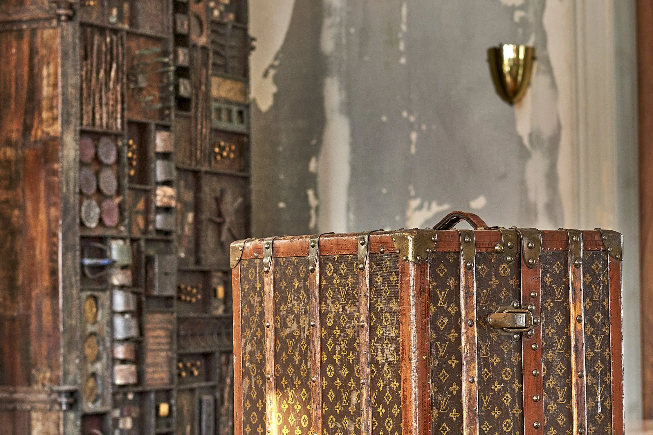 Louis Vuitton Wardrobe Monogram Steamer Trunk circa 1920s — The S